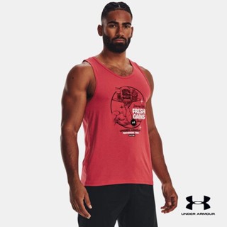 Under Armour Mens UA Gains Dinner Tank เสื้อกล้าม UA Gains Dinner สำหรับผู้ชาย