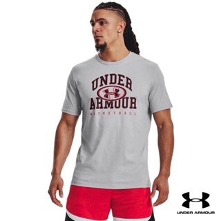 Under Armour UA Mens Basketball Lock Up Short Sleeve อันเดอร์ อาร์เมอร์ เสื้อออกกำลังกาย สำหรับผู้ชาย