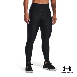 Under Armour UA Womens HeatGear® No-Slip Waistband Emboss Leggings อันเดอร์ อาร์เมอร์ กางเกงออกกำลังกาย สำหรับผู้หญิง