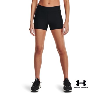 Under Armour UA Womens HeatGear® Armour Mid-Rise Shorty อันเดอร์ อาเมอร์ กางเกงเทรนนิ่ง สำหรับผู้หญิง รุ่น Mid-Rise