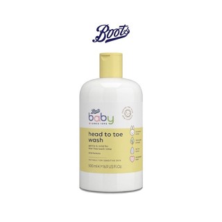 ลดเพิ่ม 8% 🔥 Boots head to toe wash บู๊ทส์ เบบี้ เฮด ทู โท วอช 500 มล.