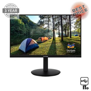 Monitor 23.8 VIEWESONIC VG2409-MHU (IPS, VGA, HDMI, USB-C) 75Hz ประกัน 3Y จอคอม จอมอนิเตอร์ จอคอมพิวเตอร์