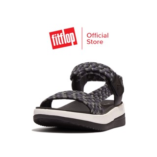 FITFLOP SURFF ART-WEBBING รองเท้าแตะแบบรัดส้นผู้หญิง รุ่น GJ3-231 สี BLACK