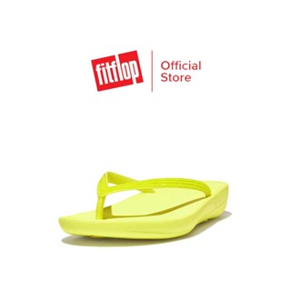 FITFLOP IQUSHION SPARKLE รองเท้าแตะผู้หญิง รุ่น R08-A26 สี ELECTRIC YELLOW