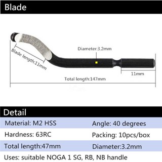 noga nb 1100 อุปกรณ์เครื่องมือสําหรับใช้ในการซ่อมแซมพร้อมใบมีด 10 ชิ้น/ใบมีด
