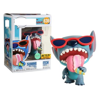 ﹍❏▣Stitch Lilo &amp; Stitch Scented Stitch กินไอศกรีม Stitch 636# รูป Funko Pop