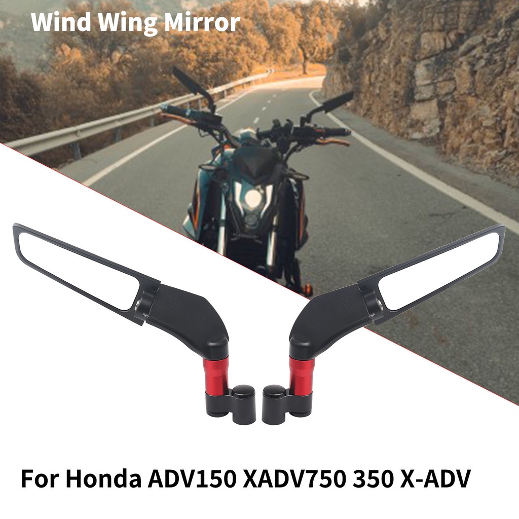 ✺☸เหมาะสำหรับ Honda ADV 350 XADV750 150 X-ADV ดัดแปลงรถจักรยานยนต์ FIXED Wing กระจกมองหลังอุปกรณ์เสริม