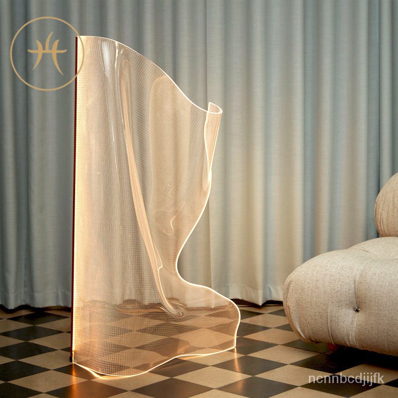 Post-Modern Design TransparentledLight Guide Floor Lamp Living Room Internet Celebrity Special-Shape