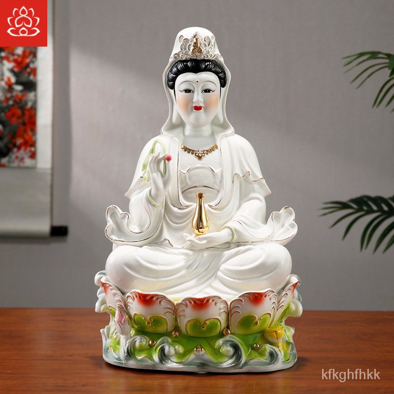 Chaozhou Zhenyi Ceramic Buddha Buddha Factory Jade Porcelain Jade White Water Block Piaoyi เจ้าแม่กว