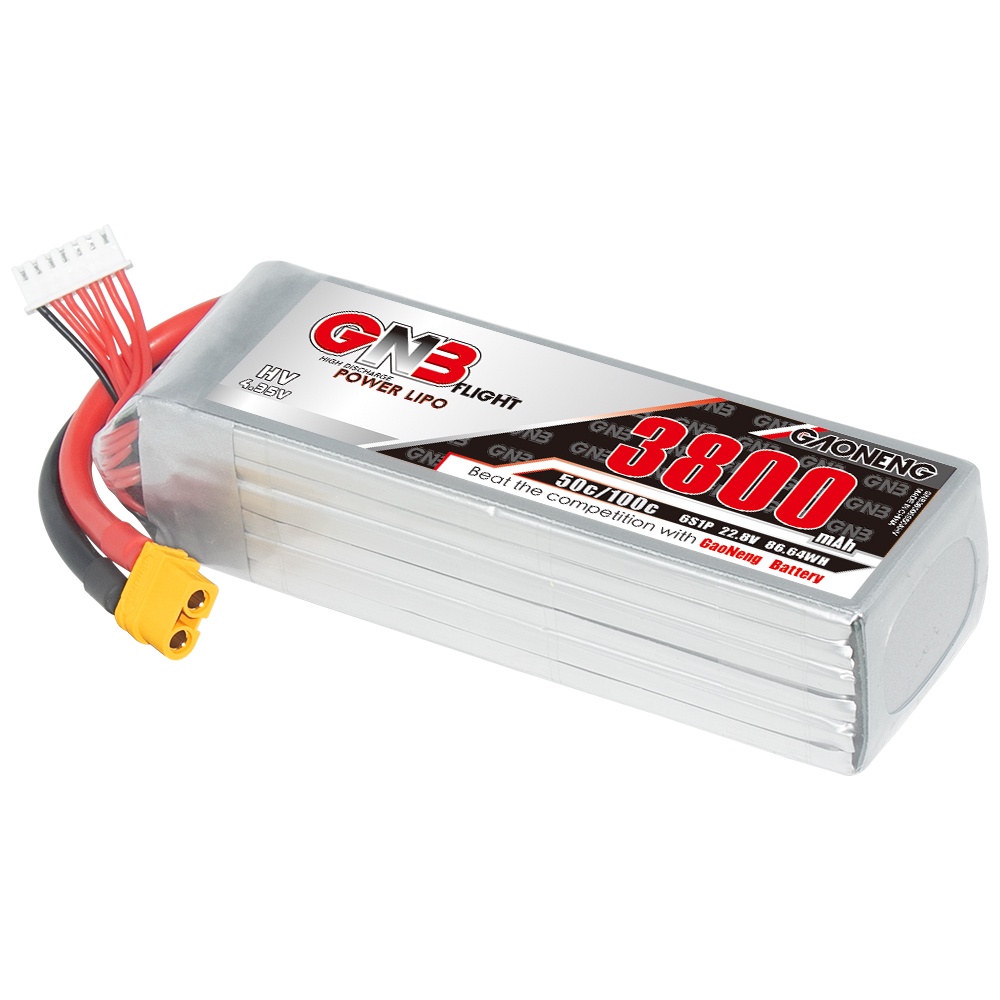 ✮GNB GAONENG LiHV 3800mah 6S 22.8V 50C 100C XT60 RC LiPo Battery RC Car Drone RC Boat Soft Pack High