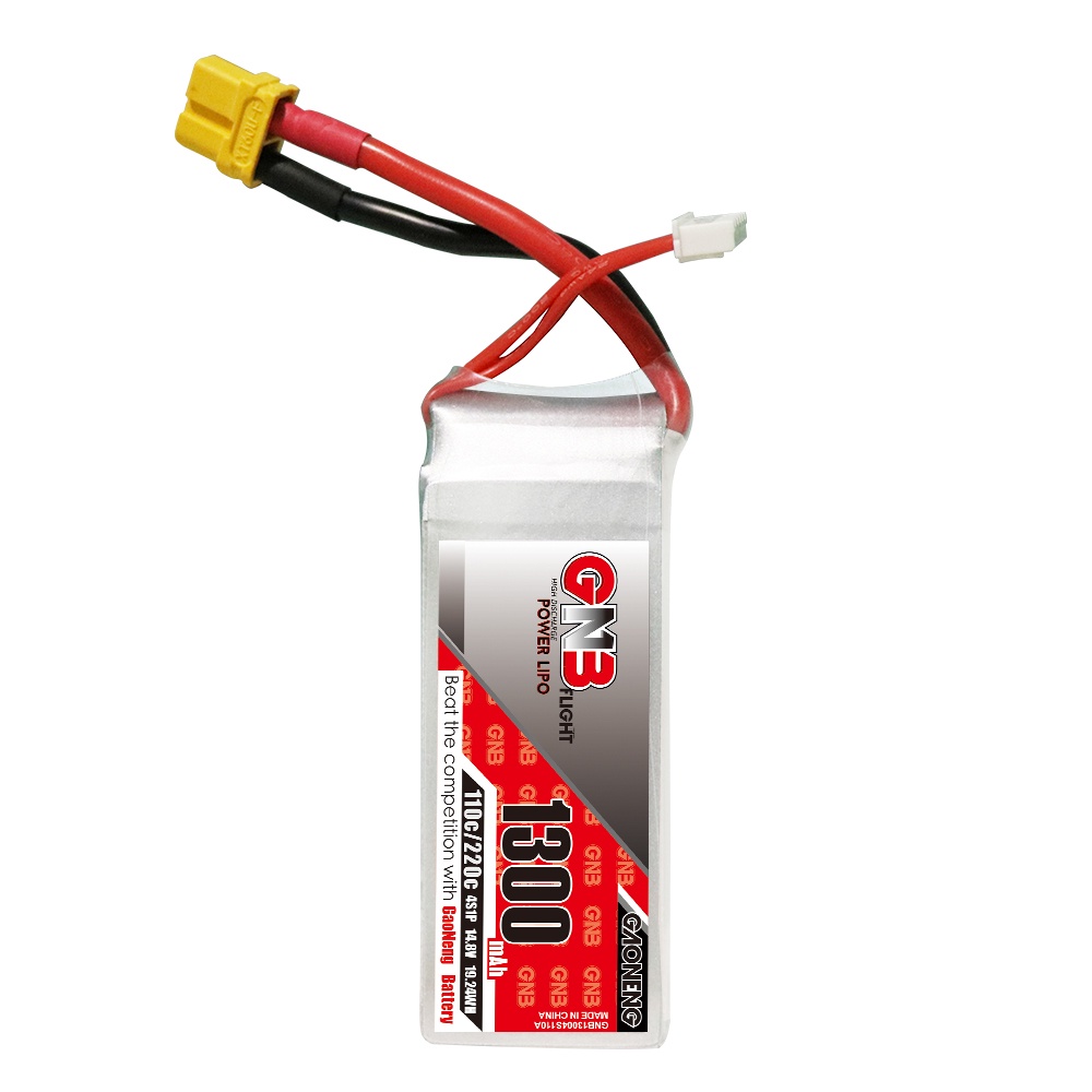 ⁑GAONENG GNB 1300mah 4S 14.8V 110C 220C XT60 Drone FPV LiPo battery