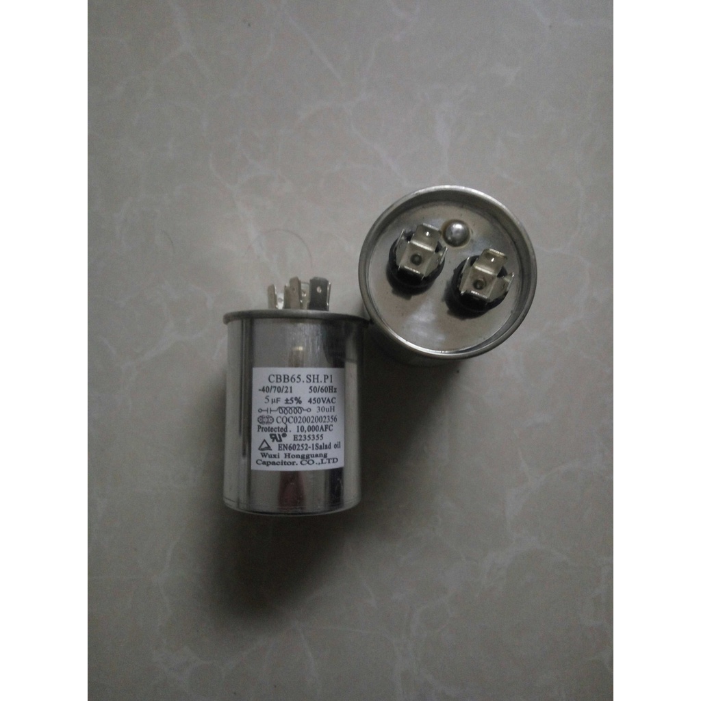 C cbb65.sh.p1, 5uf/450vac, คาปาซิเตอร์มอเตอร์, คาปาซิเตอร์เครื่องซักผ้า