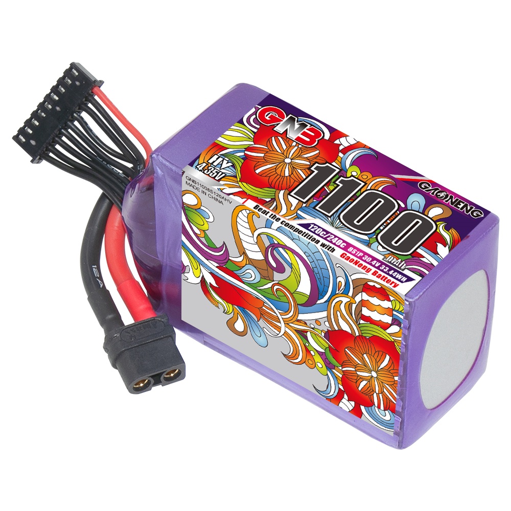✱GAONENG GNB 1100MAH 30.4V 8S 120C XT60 RC LiPo Battery Graphene Brushless FPV 8S Freestyle Drone Ai