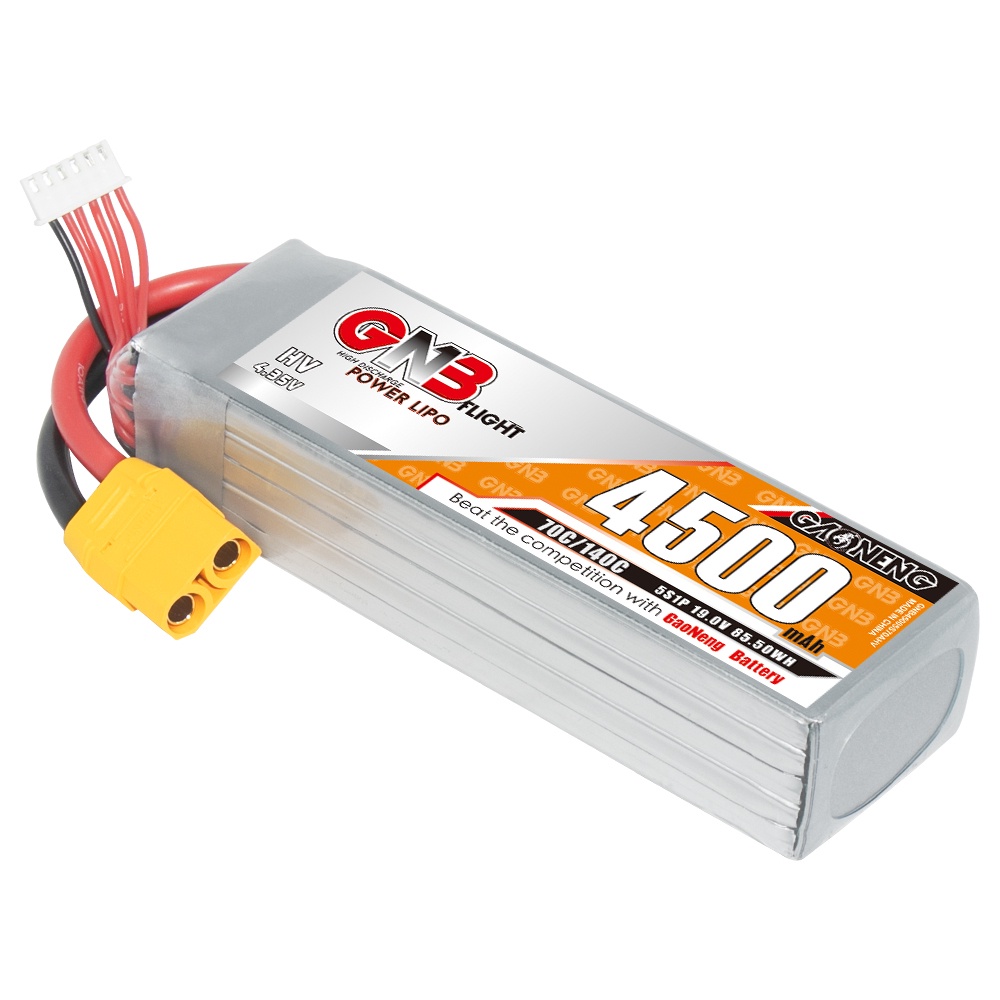 ✱GNB GAONENG LiHV 4500mah 5S 19V 70C 140C XT90 RC LiPo Battery for RC Car Drone RC Boat Soft Pack