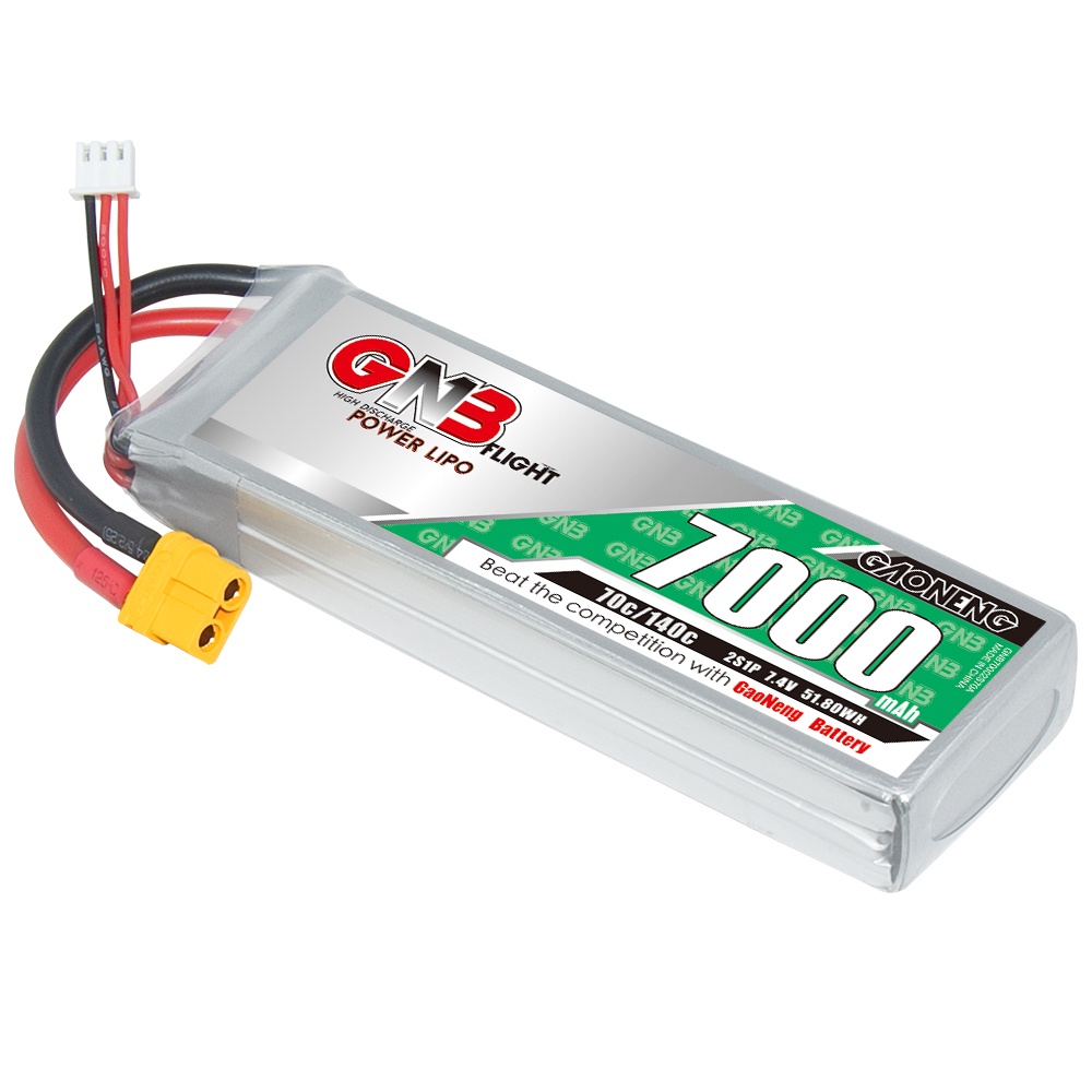 ✬GNB GAONENG 2S 7000mah 7.4V 70C 140C XT60 RC LiPo battery for RC Boat Cars Drone Racing Truck