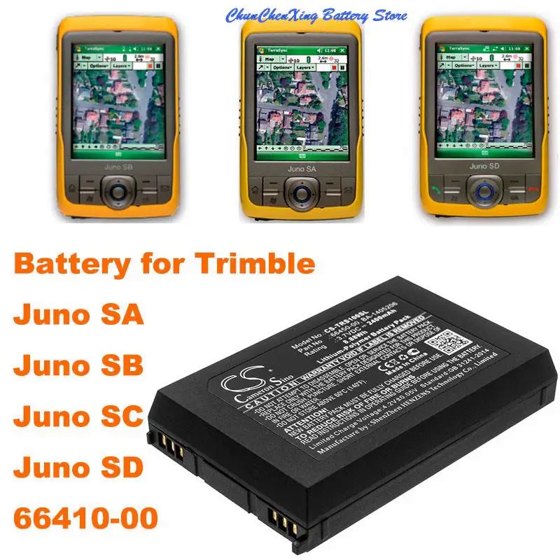 P2M3 OrangeYu 2400mAh battery 66450-00, BA-1405206 for Trimble 66410-00, Juno SA, Juno SB, Juno SC, 