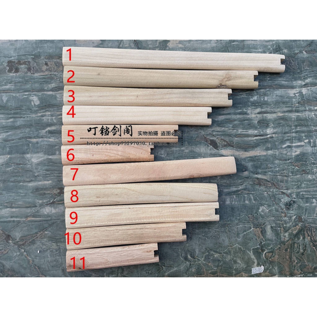 ด้ามจับดาบ แบบไม้ โฮมเมด DIY