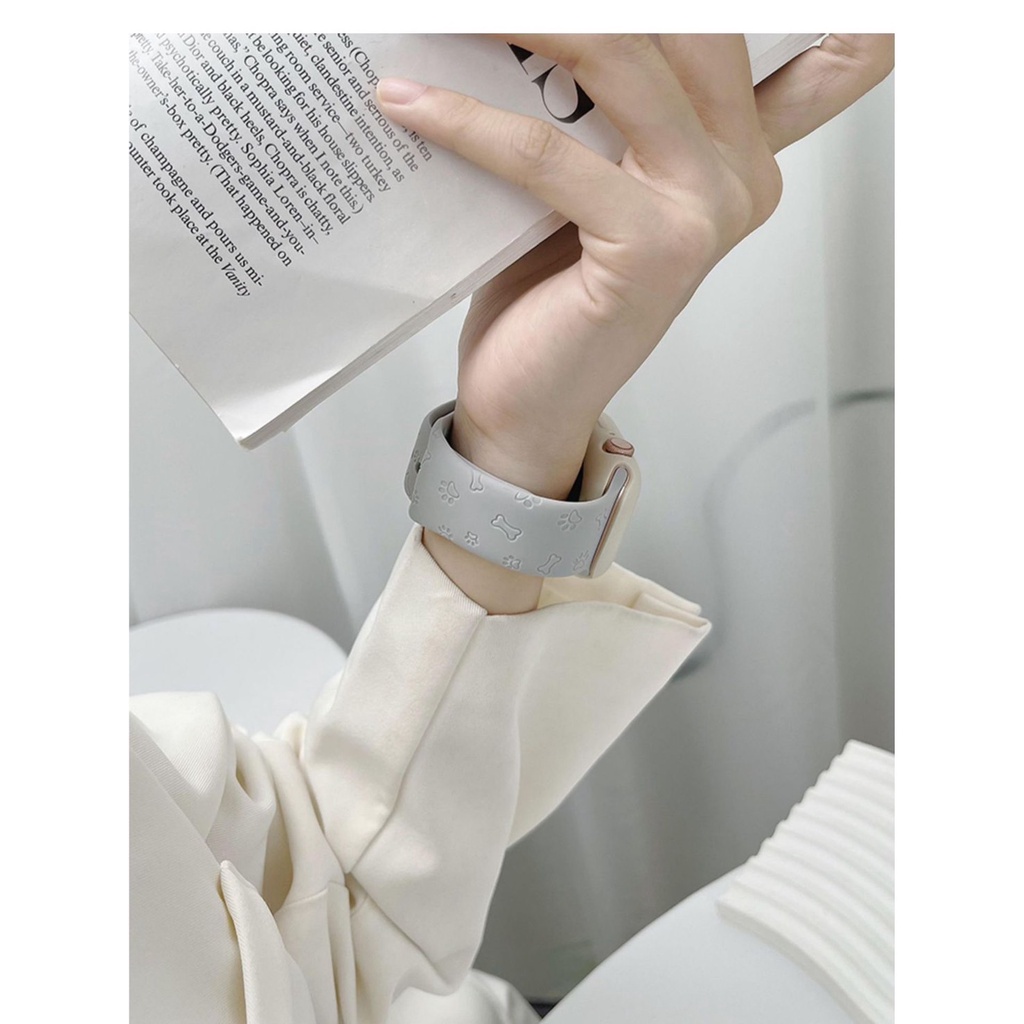 พร้อมส่ง สายนาฬิกา ปั้มลายการ์ตูน ใช้ได้กับ Smart Watch 8 7 6 5 4 3 2 1 Se Ultra รุ่น Ultra 8 Pro X10Promax Watch8Ultra