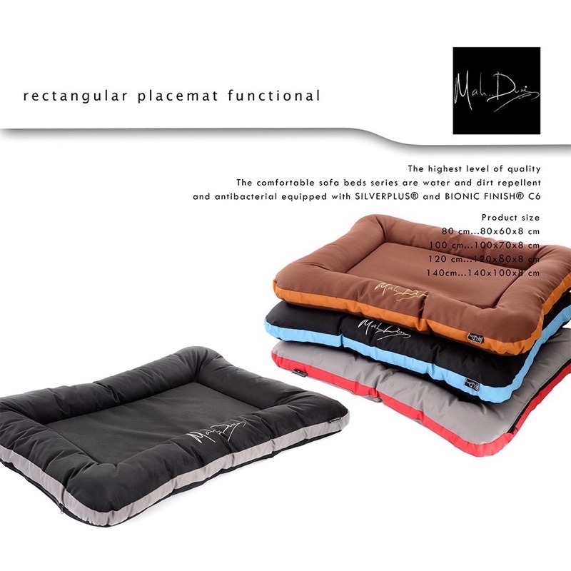[Mahdum] Rectangular Placemat 2 Function ที่นอนสัตว์เลี้ยง ที่นอนสุนัขที่นอนแมว เคลือบสารกันน้ำ ถอดปลอกซักได้