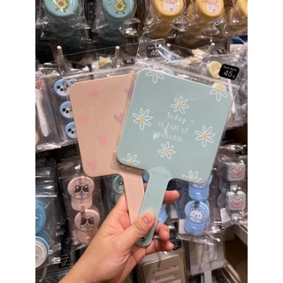 Moshi Moshi กระจกด้ามจับ กระจกพกพา กระจกถือบานใหญ่