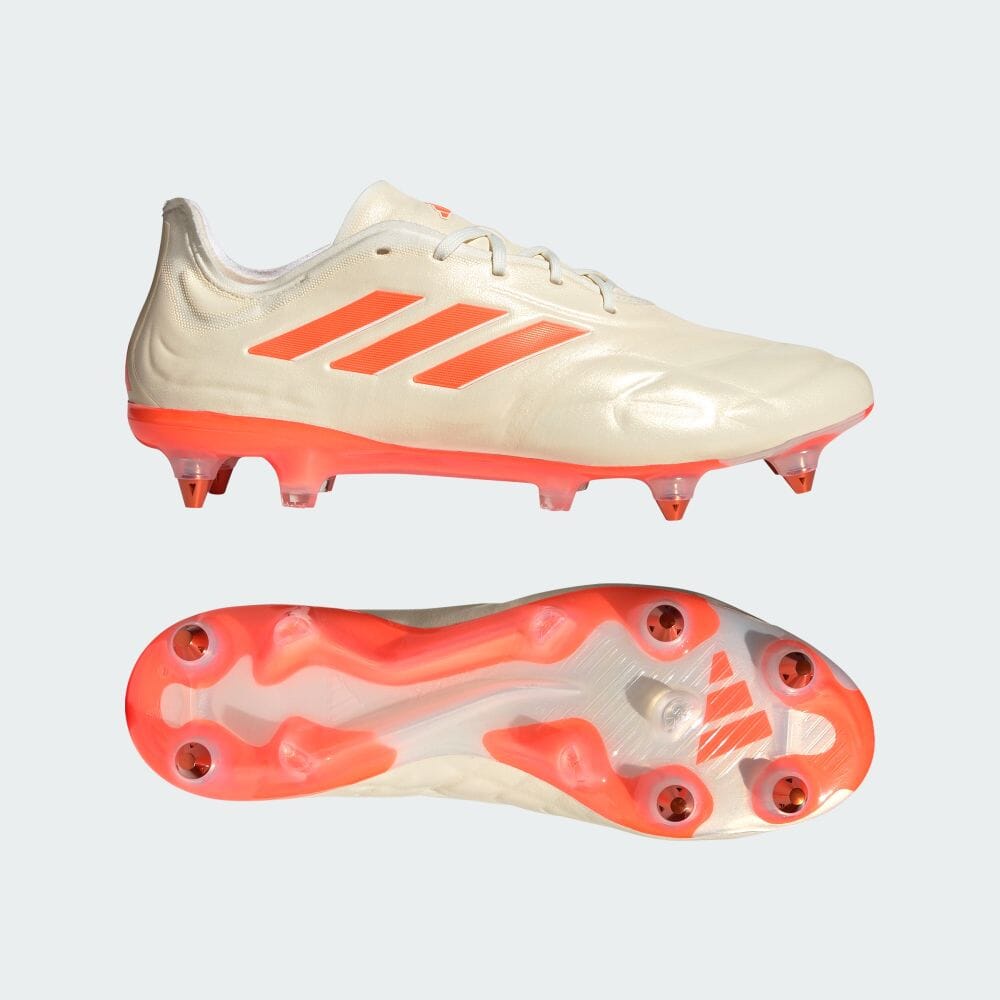 Adidas รองเท้าฟุตบอล พื้นนุ่ม Copa Pure.1 Sg Off-White Hq8884
