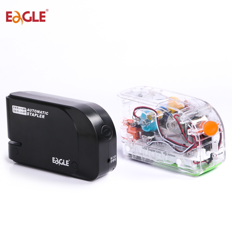 เครื่องเย็บกระดาษไฟฟ้า Eagle แบบอัตโนมัติ ขนาดเล็กและกลาง เหมาะสำหรับใช้ในที่ทำงาน