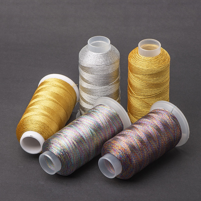 ด้ายถัก DIY สีทอง-เงิน ม้วนใหญ่ 369 เส้น สำหรับทำสร้อยข้อมือ-คอ พร้อมพู่ห้อย ลวดหลากสี งานแฮนด์เมดคุณภาพ