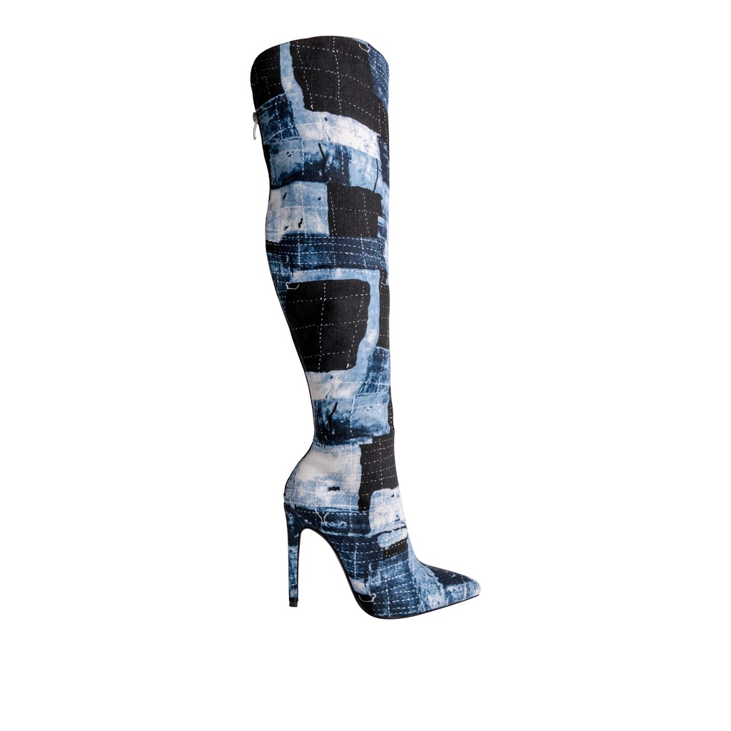Villains SF TONE Knee-High Boots รองเท้าบูทผู้หญิง ส้นสูง 4.3"