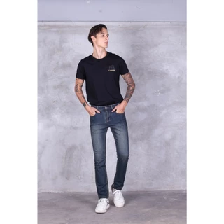 กางเกงยีนส์ผู้ชาย ทรงกระบอกเล็ก Jack Russel Klassik J-1169 Slim Fit Dark Blue
