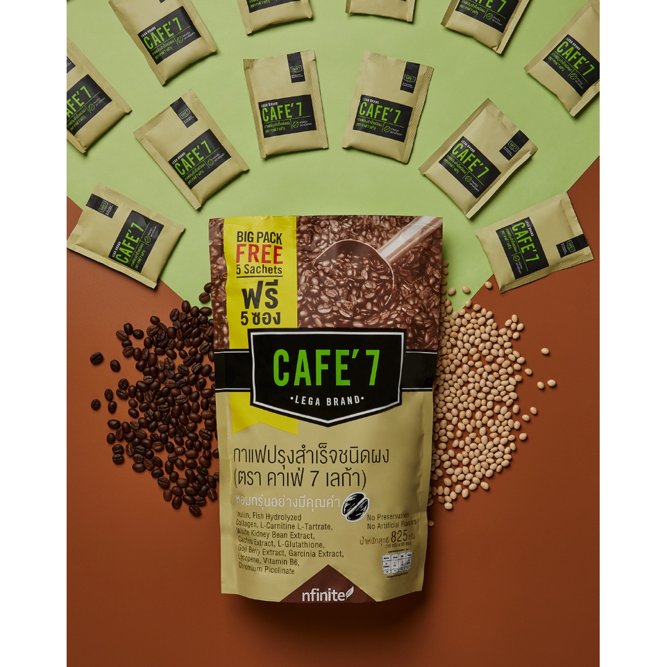 กาแฟสำเร็จรูป กาแฟCafe7  ( COFFEE MIX POWDER )