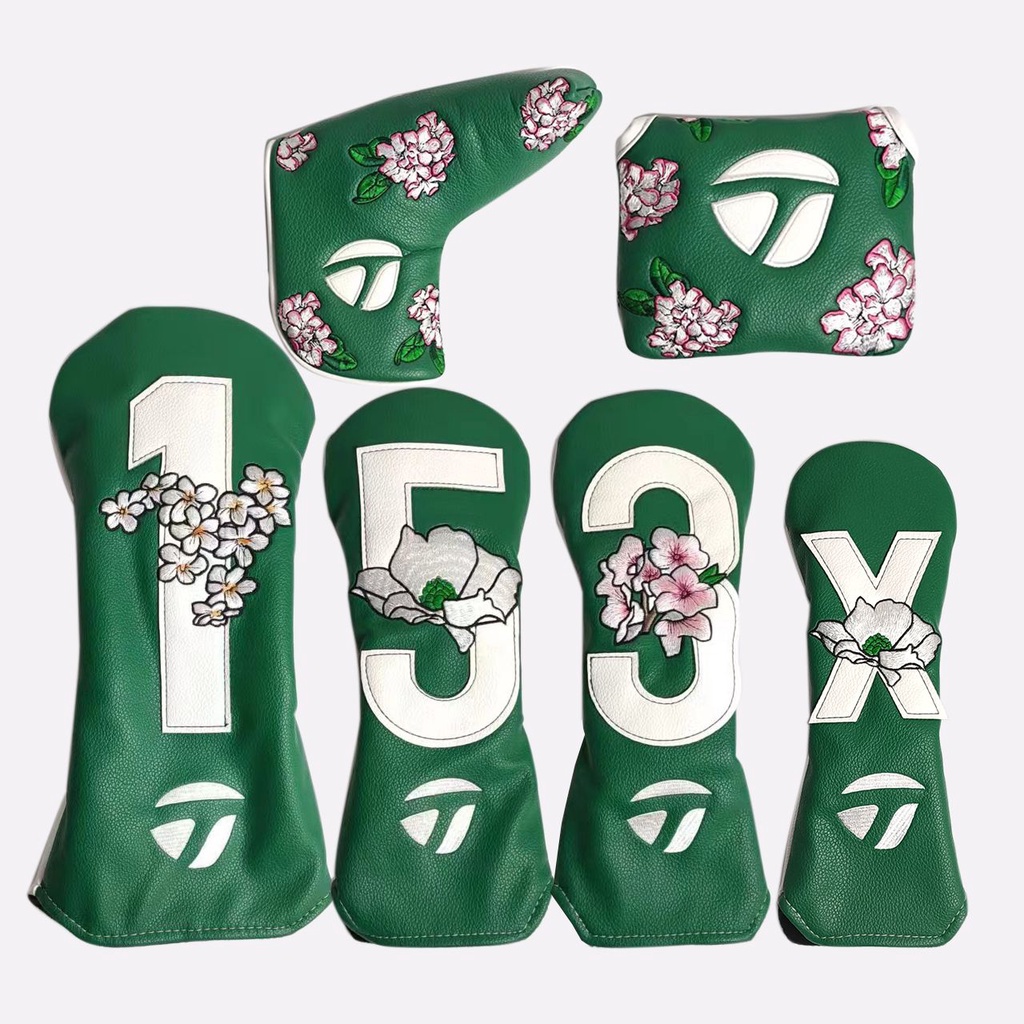 ▦♧2022TLM Masters Club Cover Golf Putter Head Cover Golf Club Men s Head Cover ไม้ Club Cover
