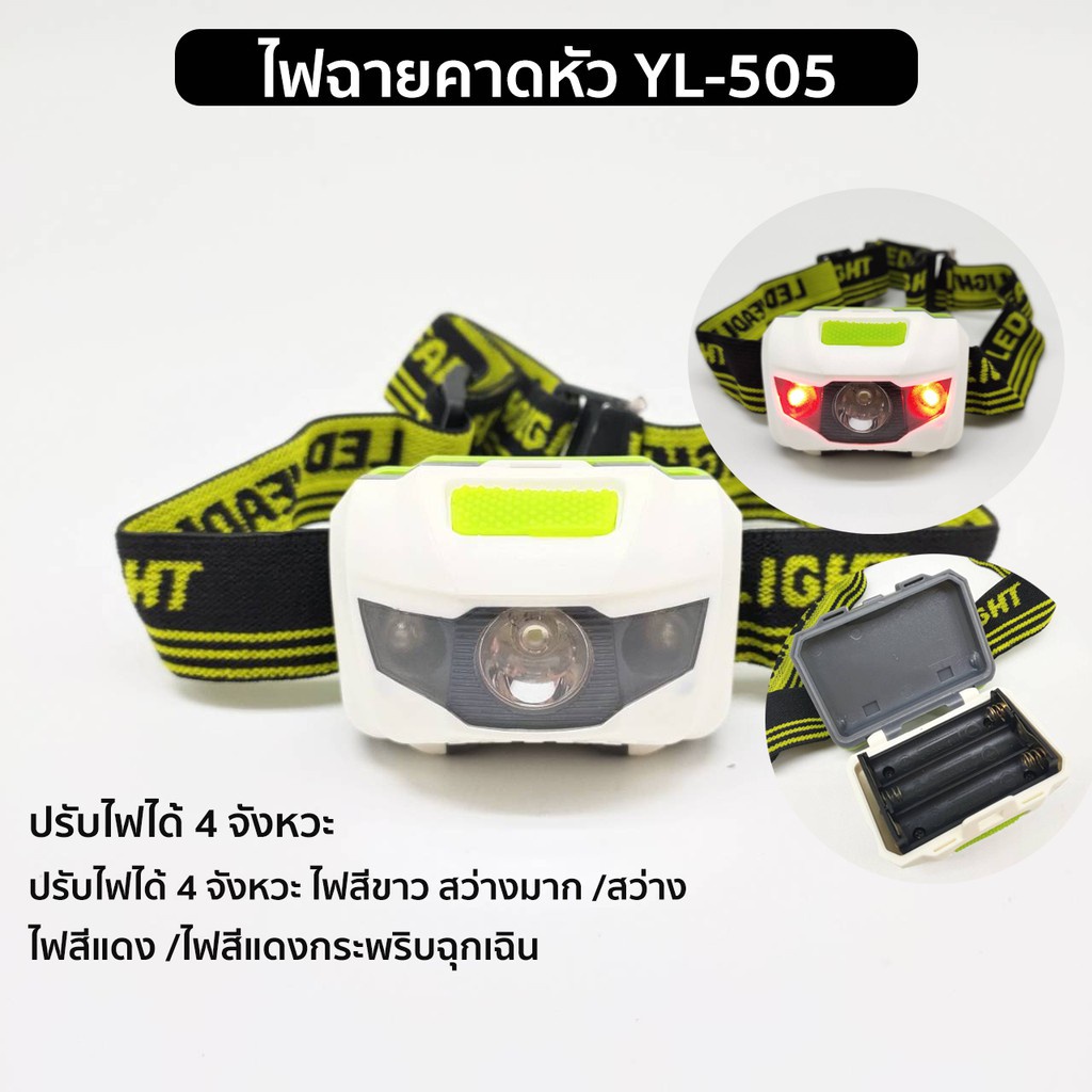 พร้อมส่ง🔥ไฟฉายคาดหัว Q5+COB 1500LM มีแม่เหล็กด้านข้าง No.YC129 USB Rechargeable Mini Headlight ไฟคาด