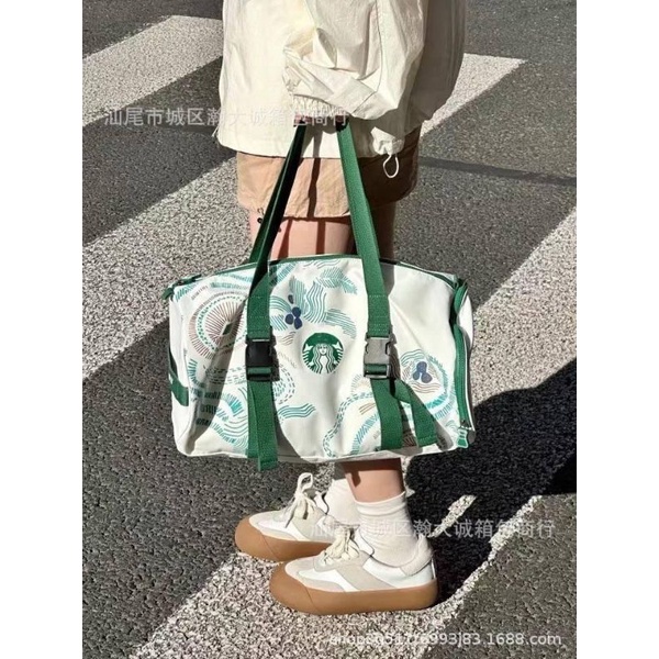 #พร้อมส่ง กระเป๋า 𝐒𝐭𝐚𝐫𝐛𝐮𝐜𝐤𝐬 ลายสวย ใบใหญ่จุของได้เยอะ พกพาสะดวก ถือไปไหนก็ปัง