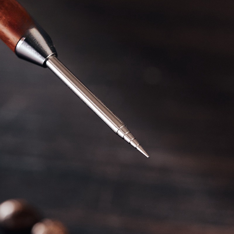 [St.Coco Cafe]ปากกาวาดลายกาแฟ ลาเต้ อาร์ต สแตนเลส ด้ามไม้ 13.5 ซม. อุปกรณ์ร้านกาแฟ Latte art pen - รูปที่ 3