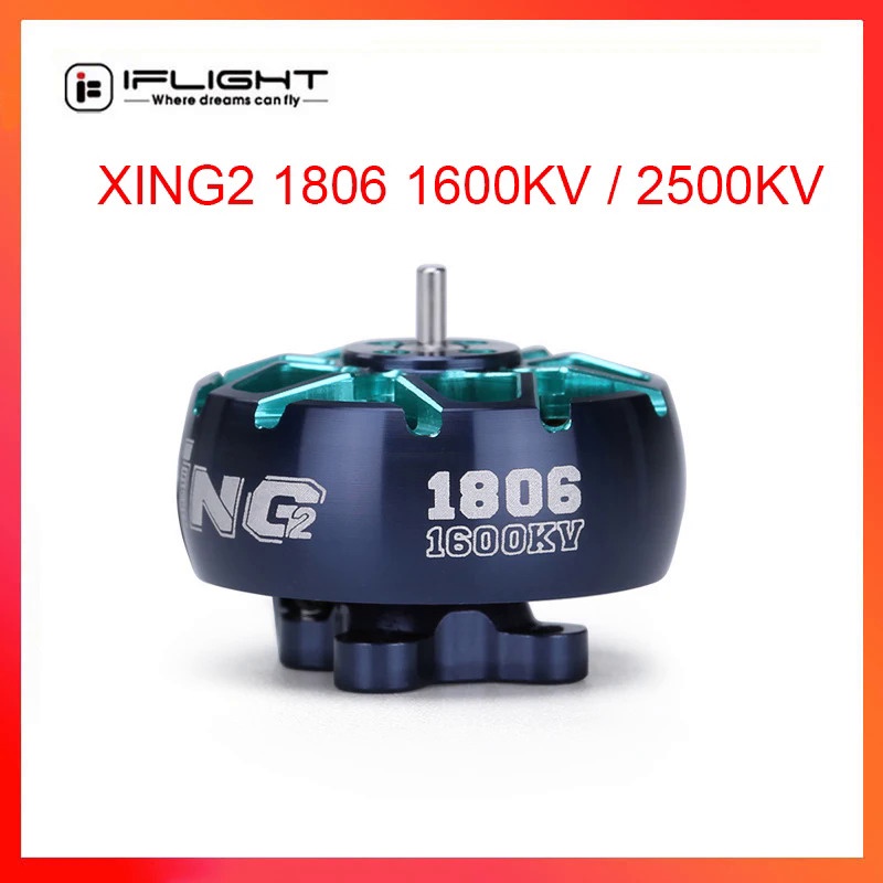 4PCS IFlight XING2 1806 RC มอเตอร์แบบไม่มีแปรง2500KV 1600KV สำหรับ FPV Racing Drone Quadcopter กรอบช