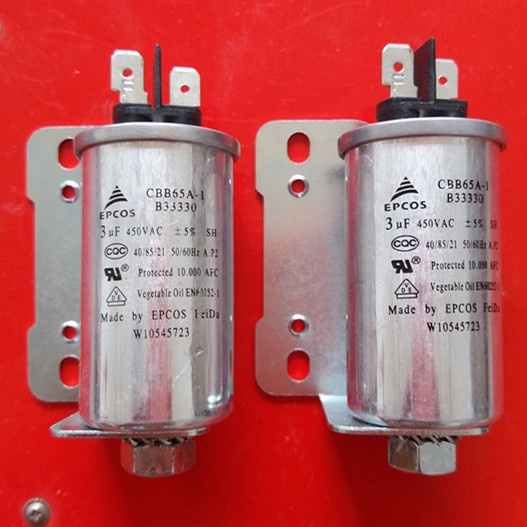 CBB65A-1 3UF 450VAC Whirlpool เครื่องซักผ้าตัวเก็บประจุ, ตัวเก็บประจุตู้เย็น