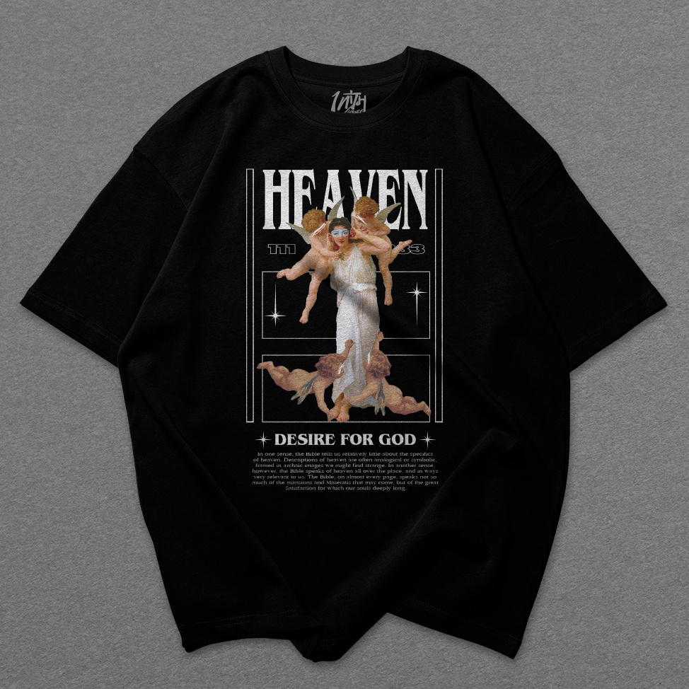 (พร้อมส่ง)เสื้อยืด OVERSIZE UX ลาย Heaven - COTTON NO.20 [UNITH STORE] UX10