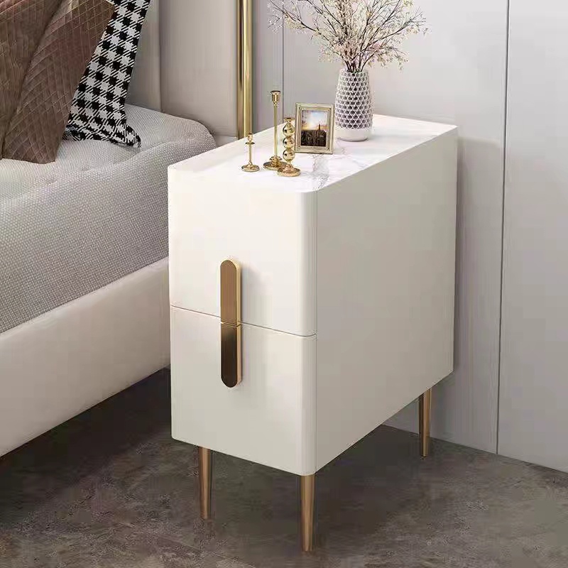 light luxury Bedside table modern minimalist bedroom solid wood bedside cabinet small storage cabinet