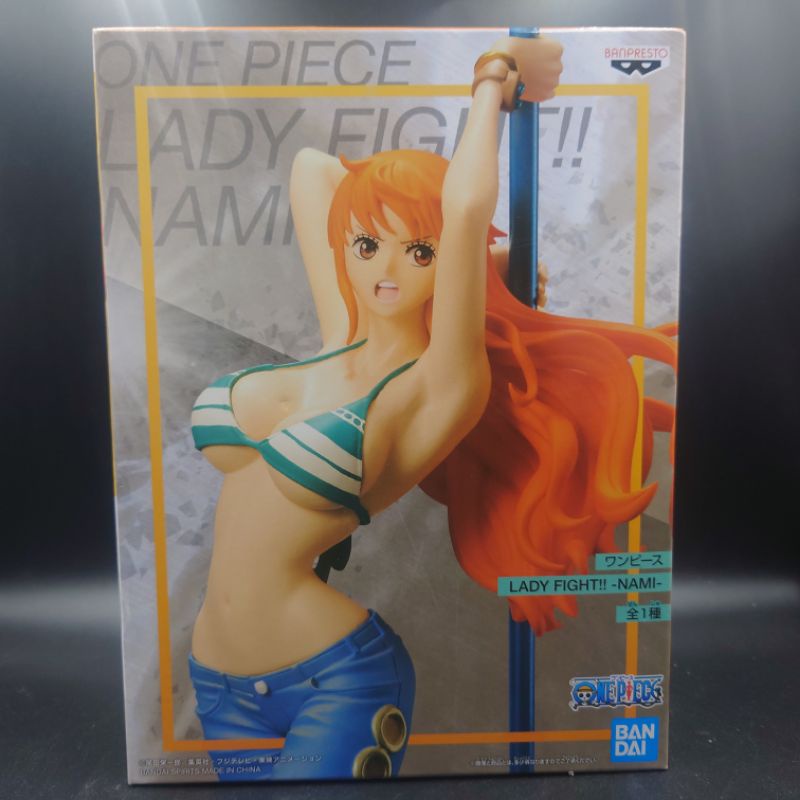 งานแท้!! มือหนึ่ง Lot Jp 🇯🇵 แมวทอง พร้อมส่ง! โมเดล One Piece ชุด Lady Fight !! Nami ลิขสิทธิ์แท้ Ban