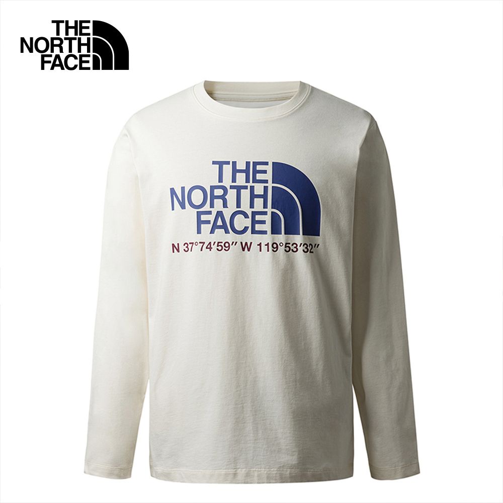 THE NORTH FACE U L/S NOVELTY HALF DOME TEE (ดูตารางไซซ์ ASIA/AP) - GARDENIA WHITE เสื้อยืดแขนยาว Unisex