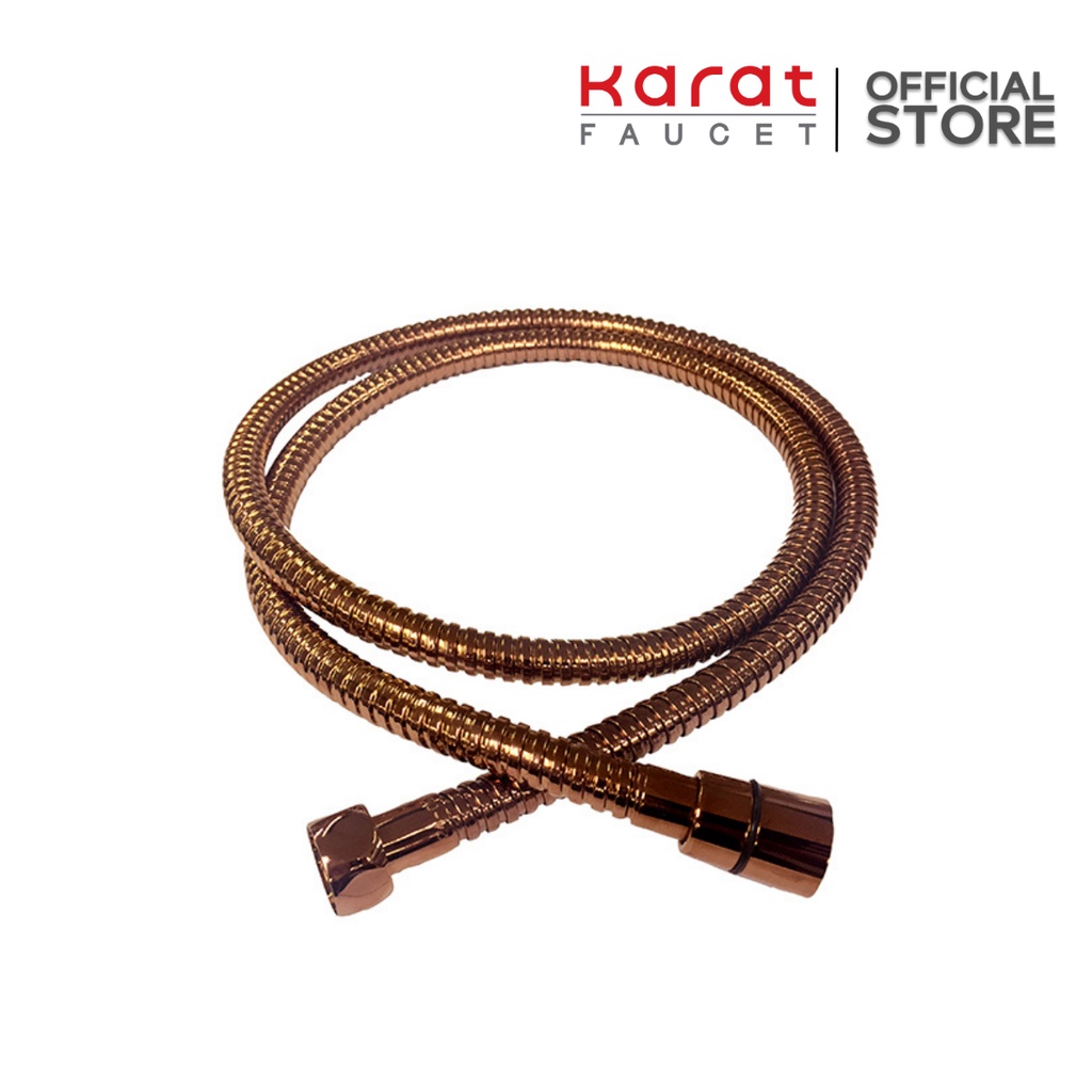 Karat Faucet สายของหัวฉีดชำระสีโรสโกลด์ สแตนเลส 304 ยาว 120 ซม. รุ่น KA-04-307-53