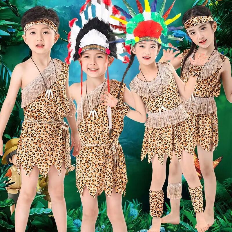 ชุดเครื่องแต่งกาย สไตล์อเมริกันพื้นเมือง สําหรับเด็ก 1.13