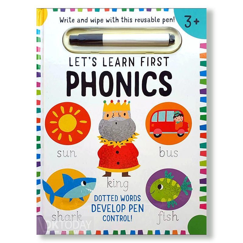 DKTODAY หนังสือ LET'S LEARN FIRST: PHONICS WIPE CLEAN