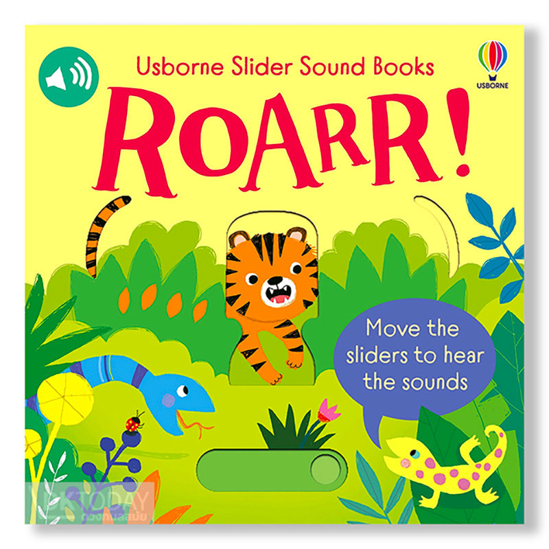 DKTODAY หนังสือ USBORNE SLIDER SOUND BOOKS:ROARR! **หนังสือมีเสียง**
