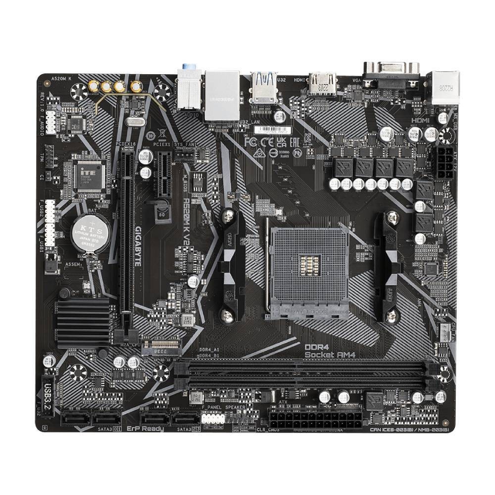 เมนบอร์ด Gigabyte Mainboard A520M K V2 (rev 1.0) AM4 by Banana IT