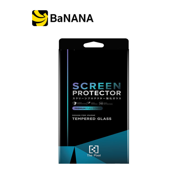 The Pixel ฟิล์มกันรอย Tempered Glass for Apple iPhone 14 Black by Banana IT