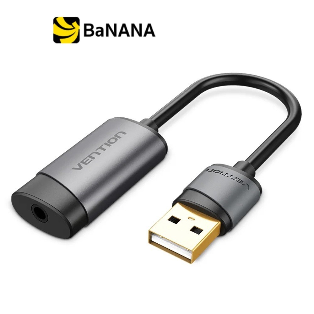 Vention USB External Sound Card 2.1 (OMTP/CTIA) 0.15M. อะแดปเตอร์แปลงพอร์ต by Banana IT