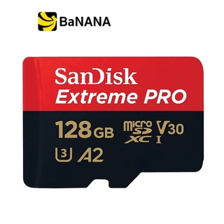 [ของแท้] การ์ดหน่วยความจำ SanDisk Extreme Pro microSDXC V30 U3 C10 A2 200MB/s R 90MB/s W with SD adaptor by Banana IT