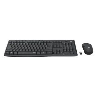 Logitech Wireless Mouse + Keyboard Silent MK295 Graphite (TH/EN) ชุดคีย์บอร์ดเมาส์ไร้สาย by Banana IT