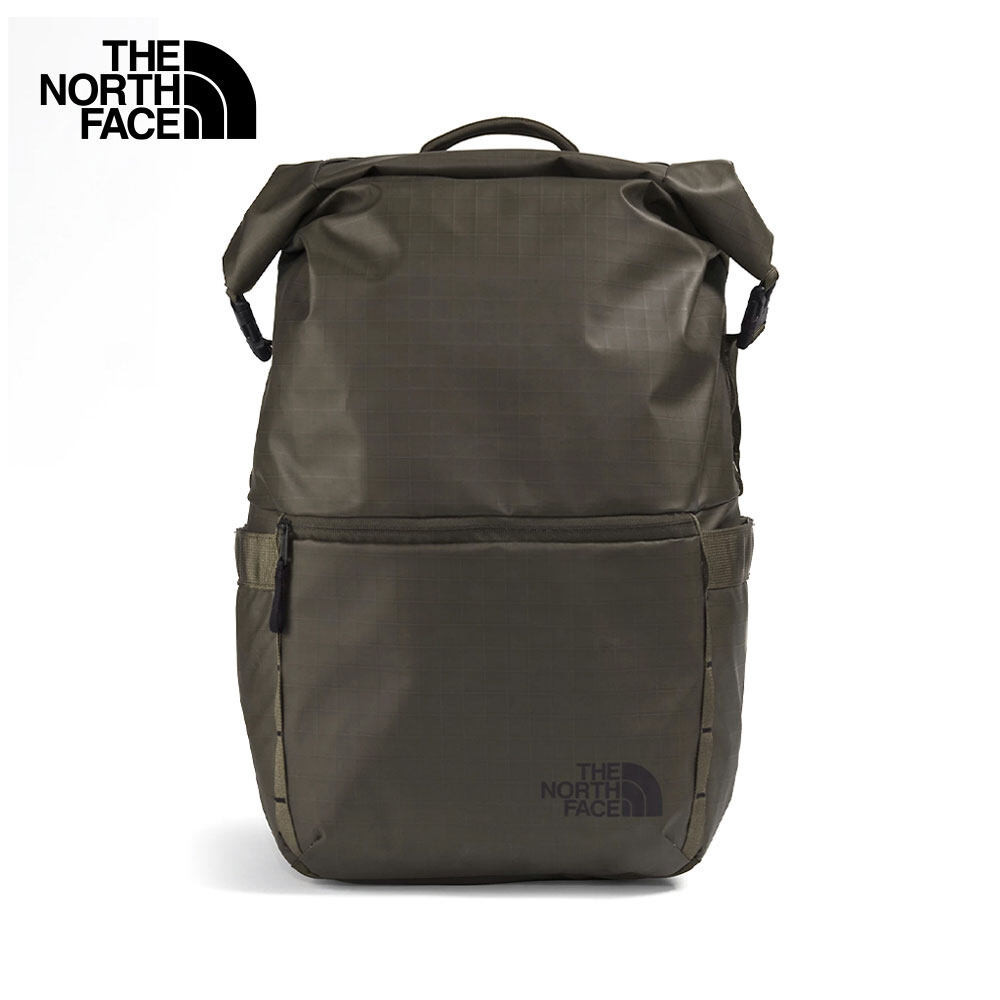 THE NORTH FACE BASE CAMP VOYAGER ROLLTOP - NEW TAUPE GREEN-TNF BLACK กระเป๋าเป้